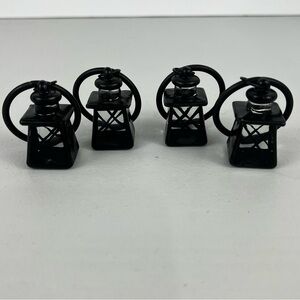 Glass Lantern Napkin Rings (set of 4)